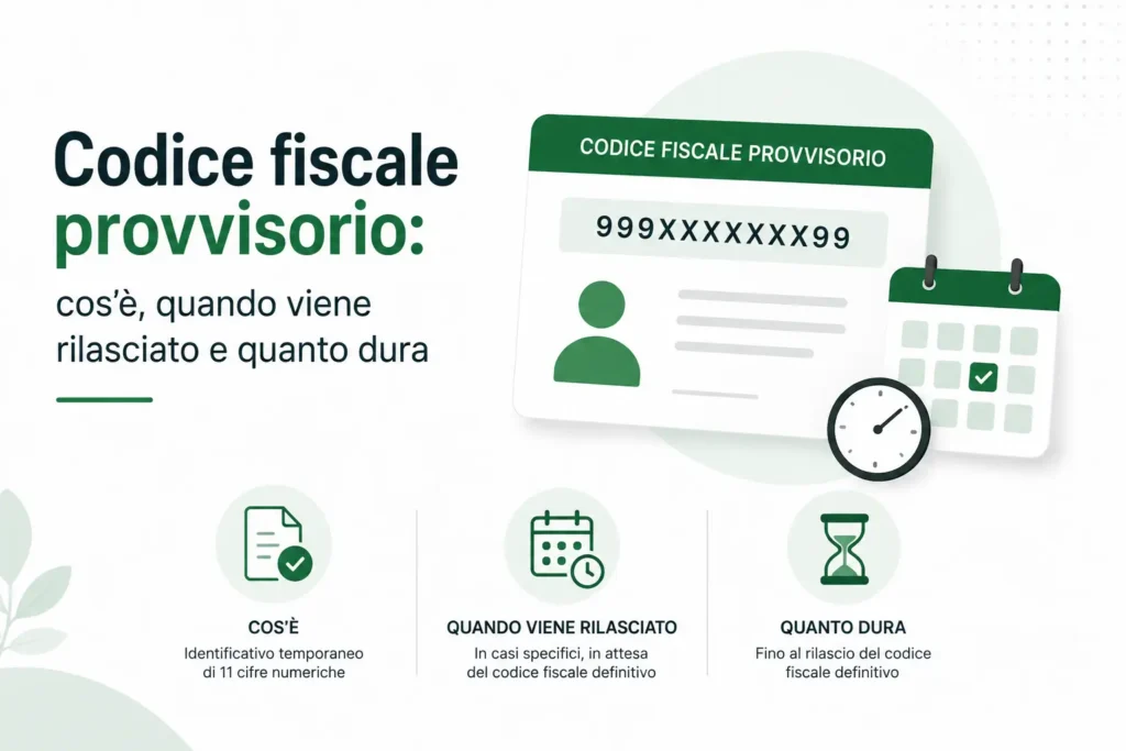codice fiscale provvisorio